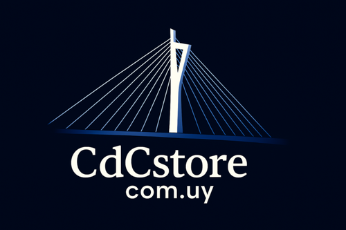 Logo inspirado en el Puente de las Américas para CdCstore.com.uy