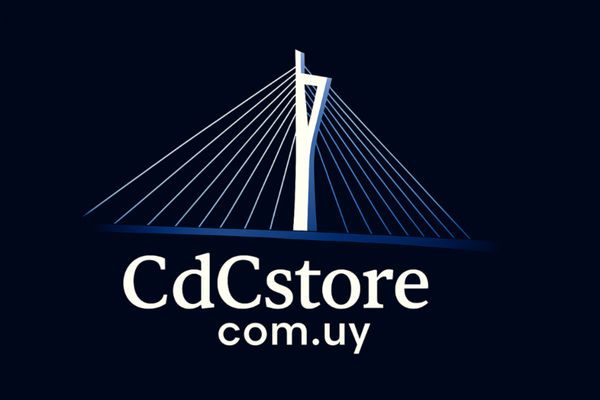 Logo inspirado en el Puente de las Américas para CdCstore.com.uy